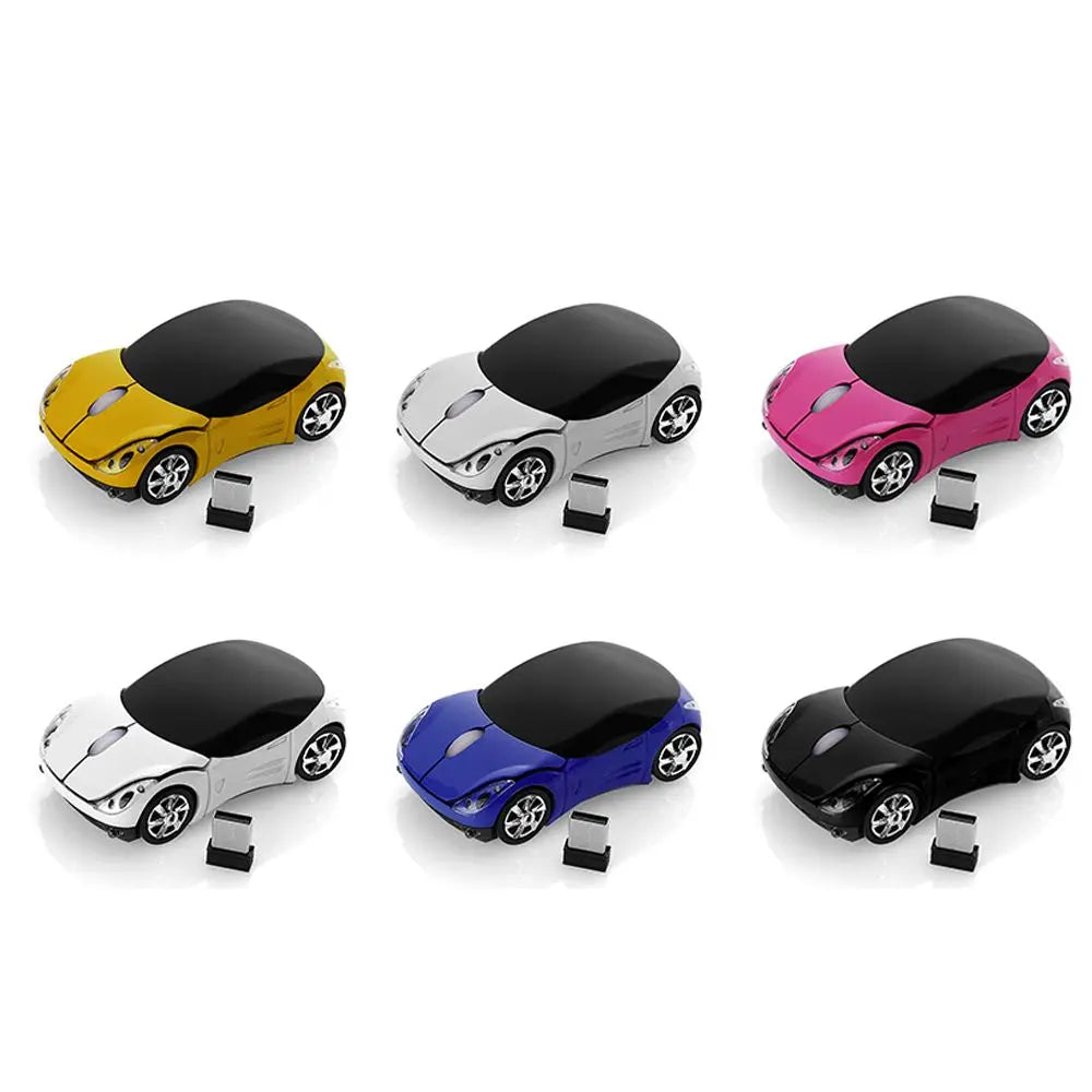 Portable New USB Receiver LED Lighting Gaming 2.4GHz Wireless Mouse 3D Car Shape Mice For PC Laptop