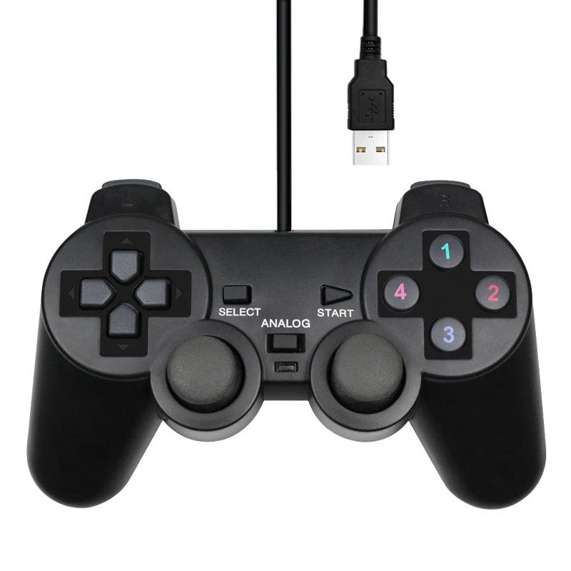 Wired USB PC Controller Game Joystic Gamepad Vibration Joystick For Windows XP/7/8/10 Joypad For PC Windows Computer Laptop