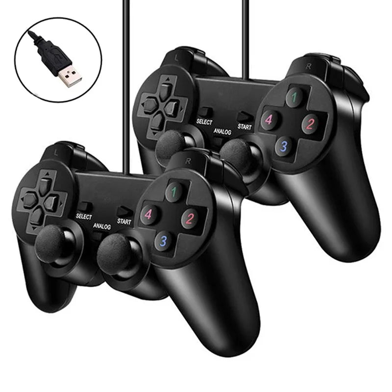 USB PC Wired Game Controller Gamepad For WinXP/Win7/8/10 Joypad...