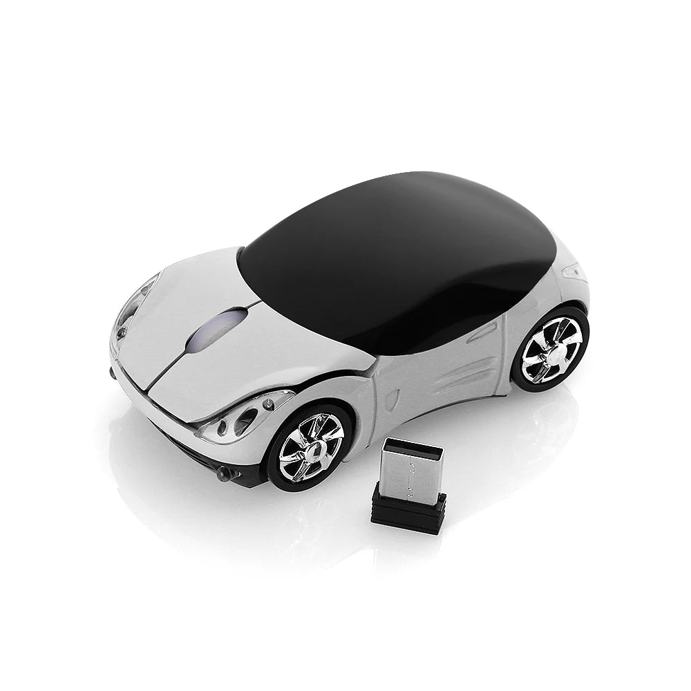 Portable New USB Receiver LED Lighting Gaming 2.4GHz Wireless Mouse 3D Car Shape Mice For PC Laptop