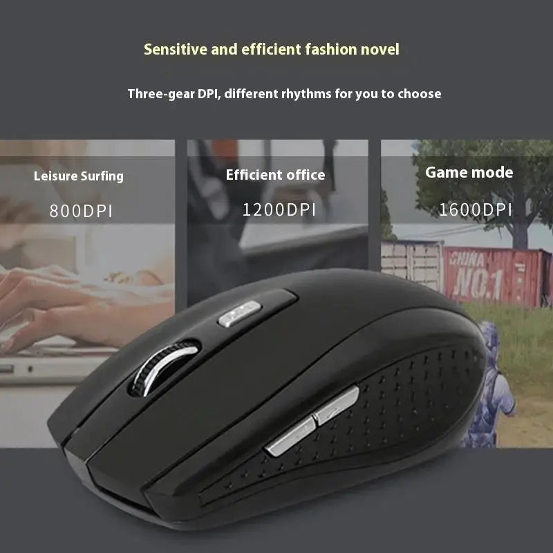 2.4G Wireless Mouse 2.4Ghz Gaming Mouse Optical Wireless Mouse Slim Mini Noiseless Mice 800/1200/1600 DPI For Macbook PC Laptops