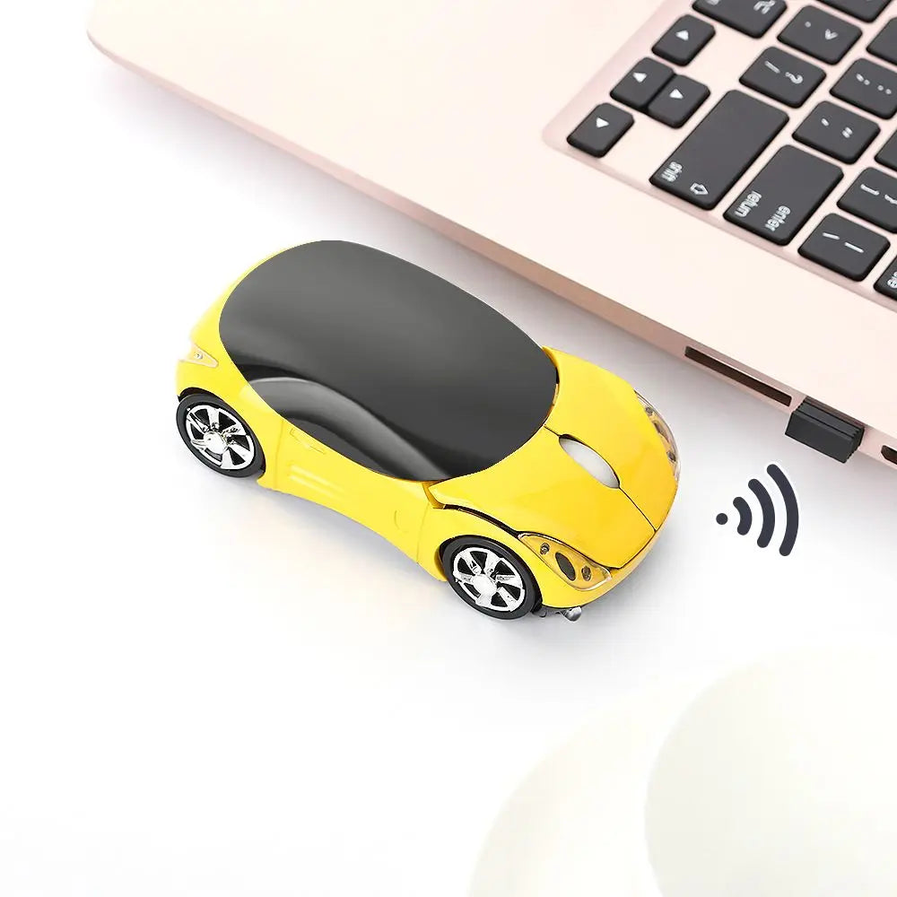 Portable New USB Receiver LED Lighting Gaming 2.4GHz Wireless Mouse 3D Car Shape Mice For PC Laptop