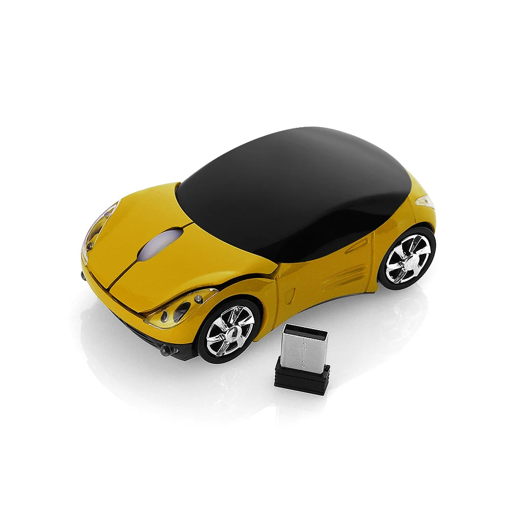 Portable New USB Receiver LED Lighting Gaming 2.4GHz Wireless Mouse 3D Car Shape Mice For PC Laptop