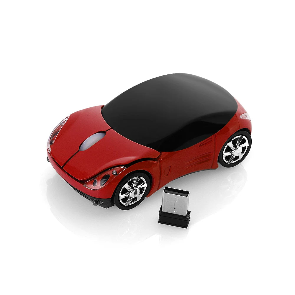 Portable New USB Receiver LED Lighting Gaming 2.4GHz Wireless Mouse 3D Car Shape Mice For PC Laptop
