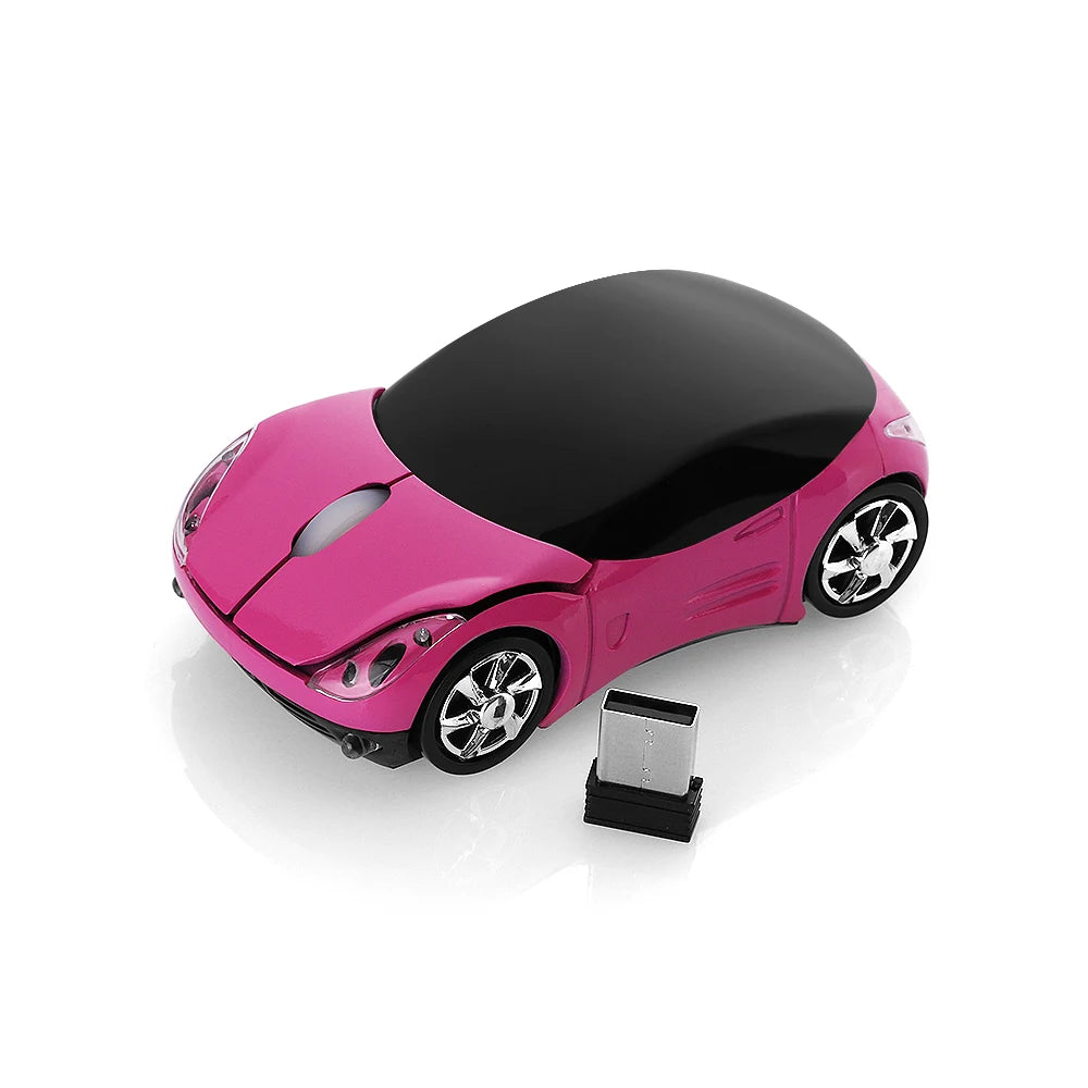 Portable New USB Receiver LED Lighting Gaming 2.4GHz Wireless Mouse 3D Car Shape Mice For PC Laptop