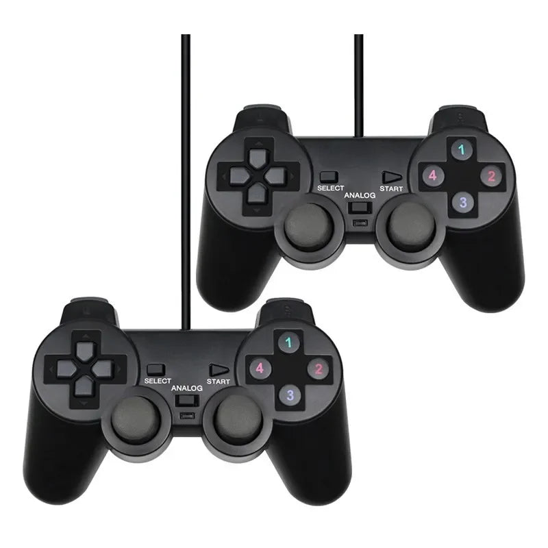 USB PC Wired Game Controller Gamepad For WinXP/Win7/8/10 Joypad For PC Windows Computer Laptop Black Game Joystick