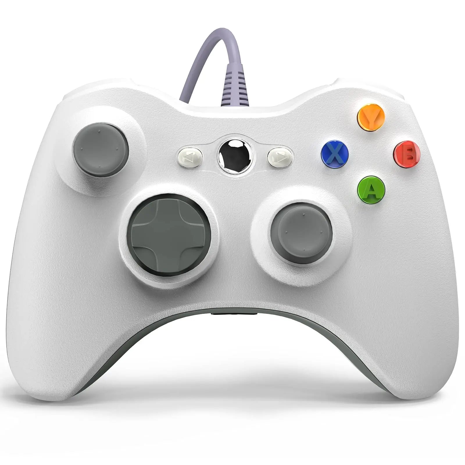 Wired Gamepad For Xbox 360 Game Controller with Dual-Vibration Turbo Compatible X box 360/360 Slim and PC Window Joystick